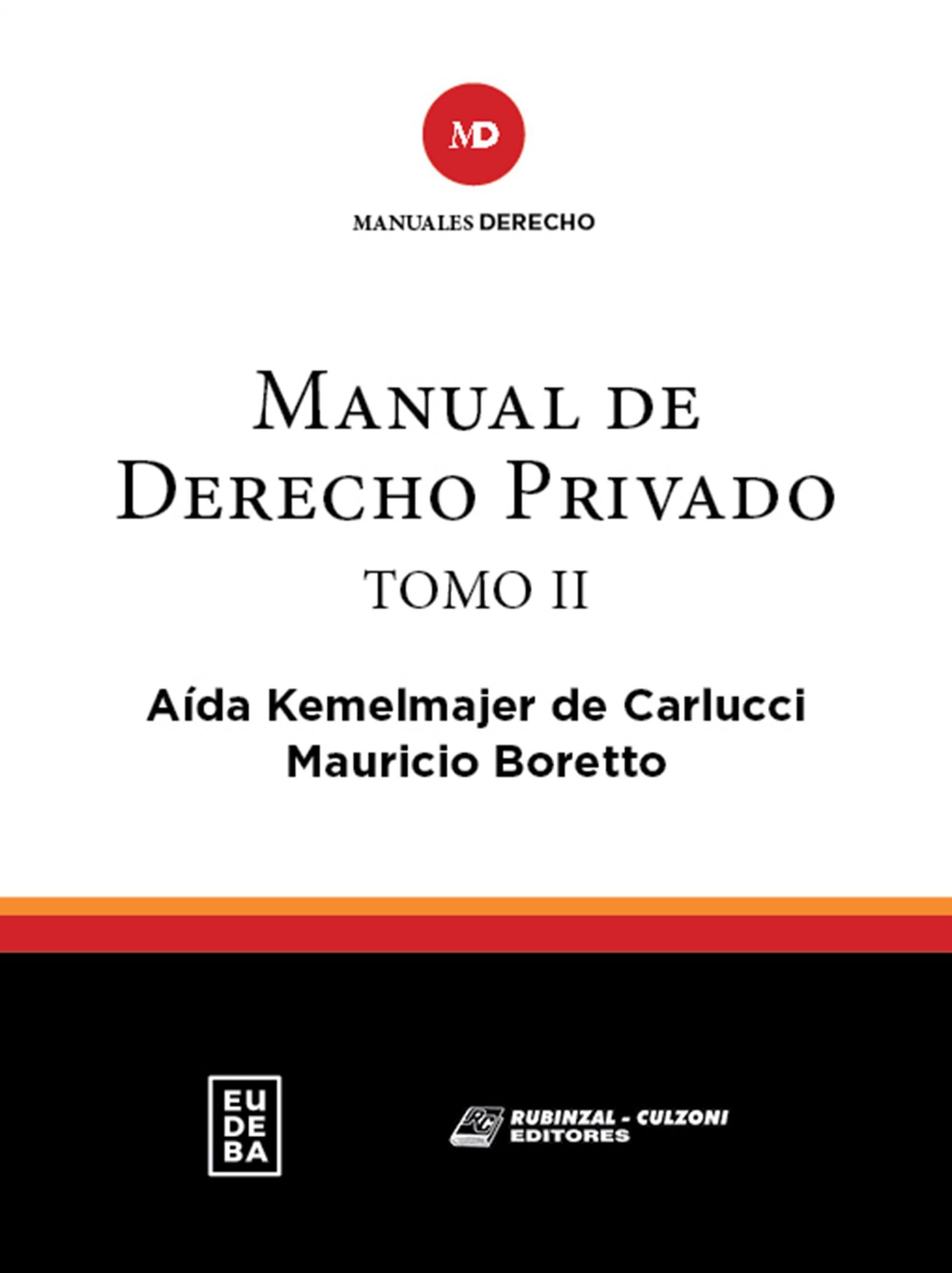 Manual de derecho privado. Tomo II