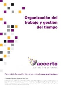 Publication 19 Organización del trabajo y gestión del tiempo