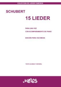Publication 19 15 Lieder. Para una voz con acompañamiento de piano