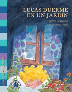 Lucas duerme en un jardín