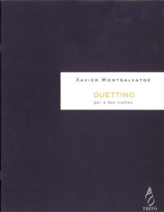 Publication 10 Duettino, de Xavier Montsalvatge