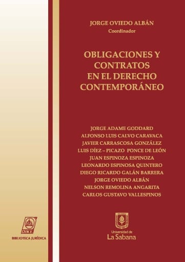 Obligaciones y contratos en el derecho contemporáneo