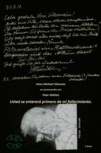 Publication 20 Peter Mühlen - Usted se enterará primero de mi fallecimiento.