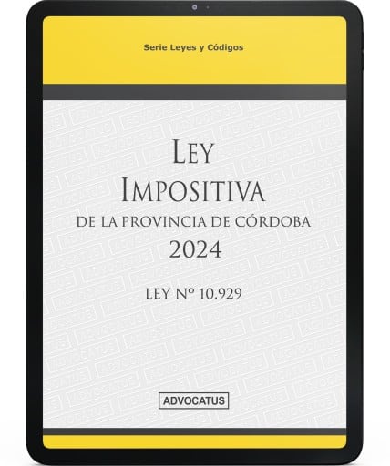 Ley Impositiva de la Provincia de Córdoba 2024