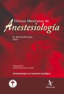 Publication 1 Anestesiología en el paciente oncológico CMA Vol. 06